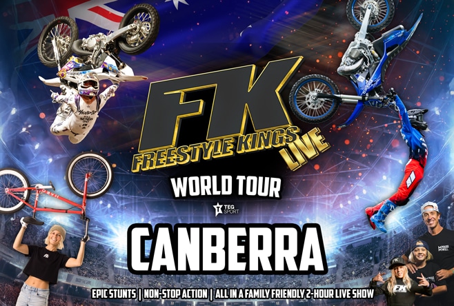 Freestyle Kings LIVE promotion with FMX and BMX riders